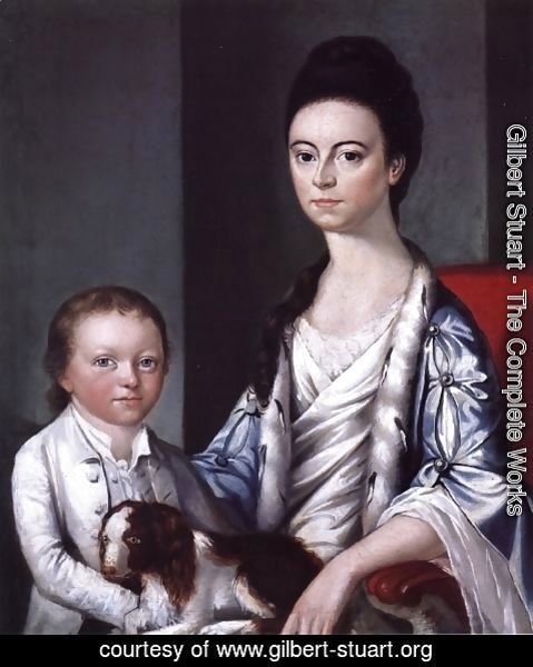 Gilbert Stuart - Christian Stelle Banister and Her Son, John