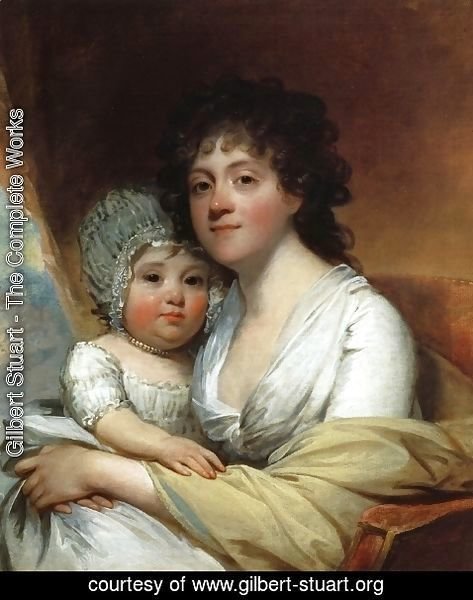 Gilbert Stuart - Elizabeth Corbin Griffin Gatliff and Her Daughter Elizabeth