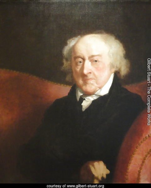 Gilbert Stuart John Adams 1826 Painting Reproduction 