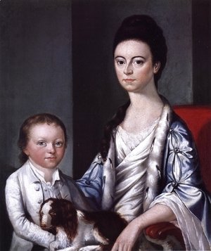 Gilbert Stuart - Christian Stelle Banister and Her Son, John