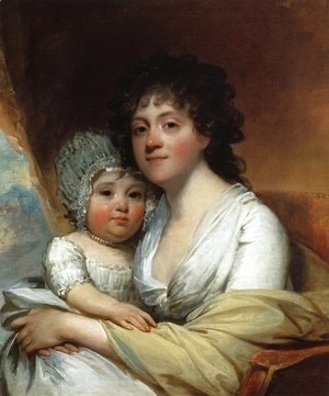 Gilbert Stuart - Elizabeth Corbin Griffin Gatliff and Her Daughter Elizabeth