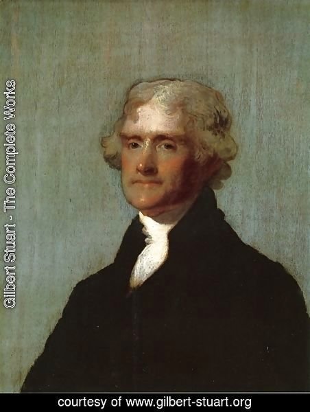 Gilbert Stuart - Thomas Jefferson (The Edgehill Portrait)